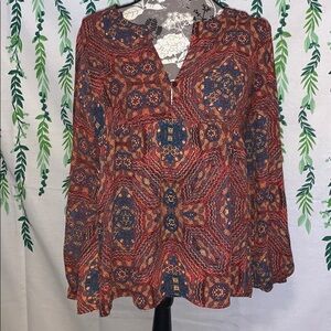 EUC Braeve Size Small Long Sleeve Blouse C1